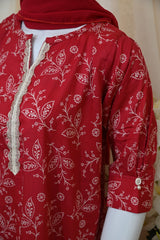 2-Piece Stitched Lawn Dress