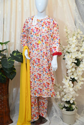 2pc Printed Lawn Dress Shirt Trouser