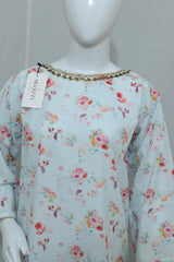 2-Piece Stitched Printed Lawn Dress