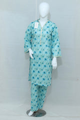 2-Piece Stitched Printed Lawn Dress