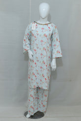 2-Piece Stitched Printed Lawn Dress