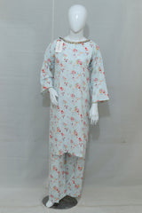 2-Piece Stitched Printed Lawn Dress