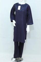2 Piece - Stitched Khaddar Dress With Trouser