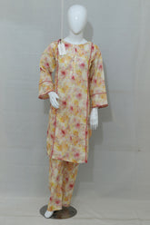 2-Piece Stitched Printed Lawn Dress