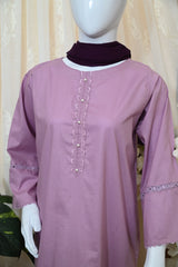 2-Piece Stitched Solid Dress