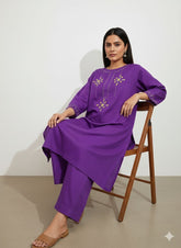 2pc Cotton Lawn Hand Embroidery Dress