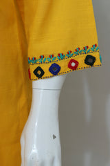 2 Piece - Stitched Khaddar Hand Embroidered Dress With Trouser