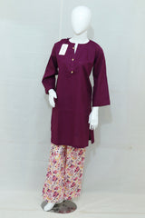 2-Piece Stitched Dress With Shalwar
