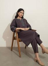 2pc Cotton Lawn Hand Embroidery Dress