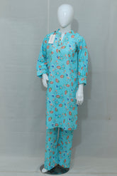 2-Piece Stitched Printed Lawn Dress