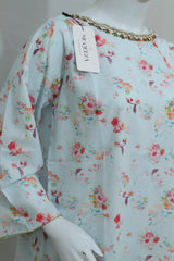 2-Piece Stitched Printed Lawn Dress