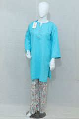 2-Piece Stitched Printed Lawn Dress