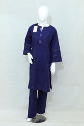 2-Piece Stitched Solid Dress