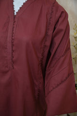 2-Piece Stitched Solid Dress