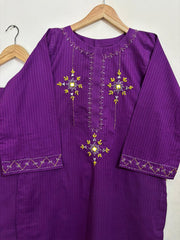 2pc Cotton Lawn Hand Embroidery Dress