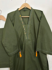 2pc Cotton Lawn Hand Embroidery Dress