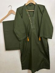 2pc Cotton Lawn Hand Embroidery Dress