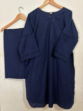 3pc Royal Blue Solid With Plazo