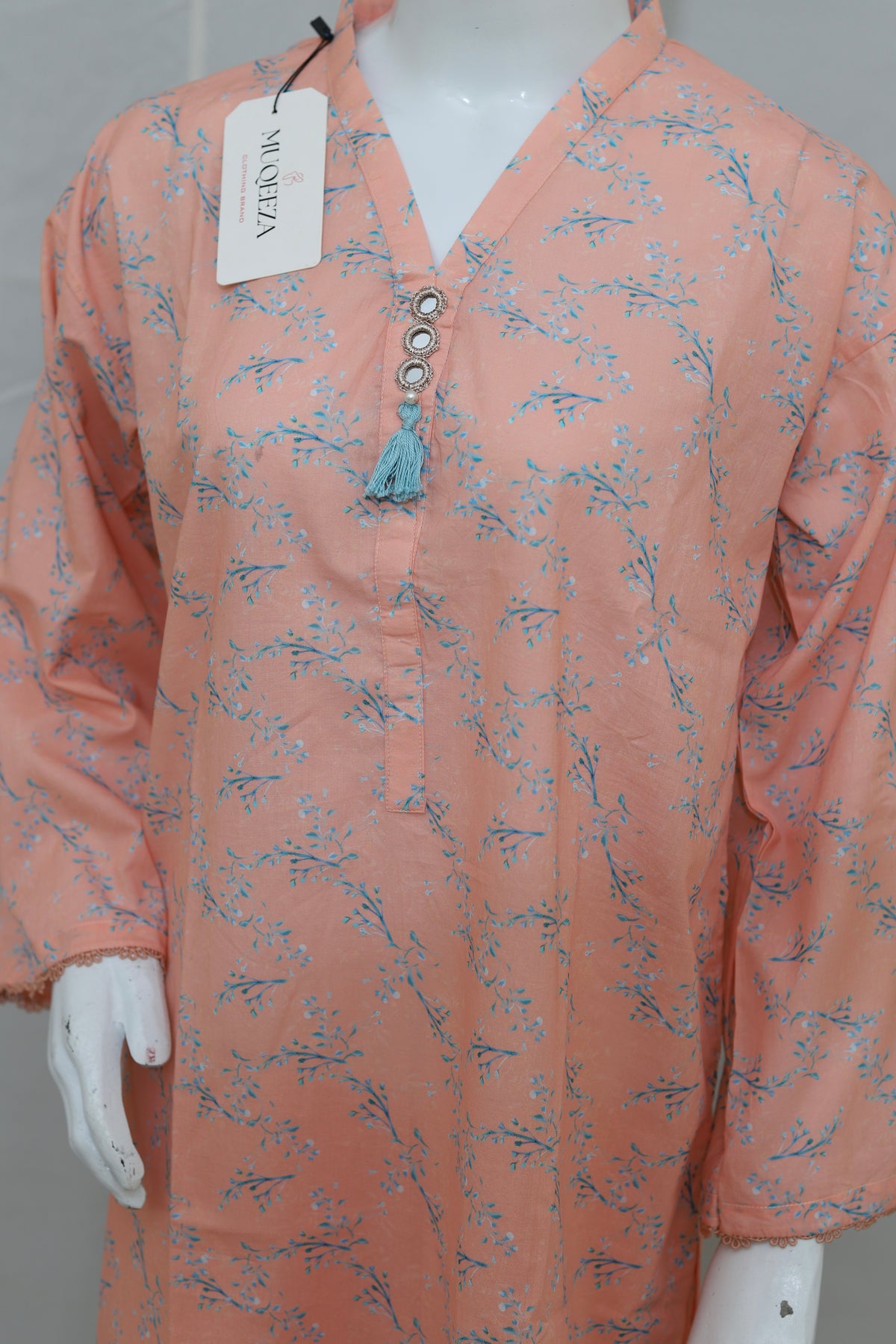 2-Piece Stitched Printed Lawn Dress