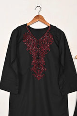 2pc Black Embroidered