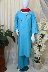 Sky blue emb