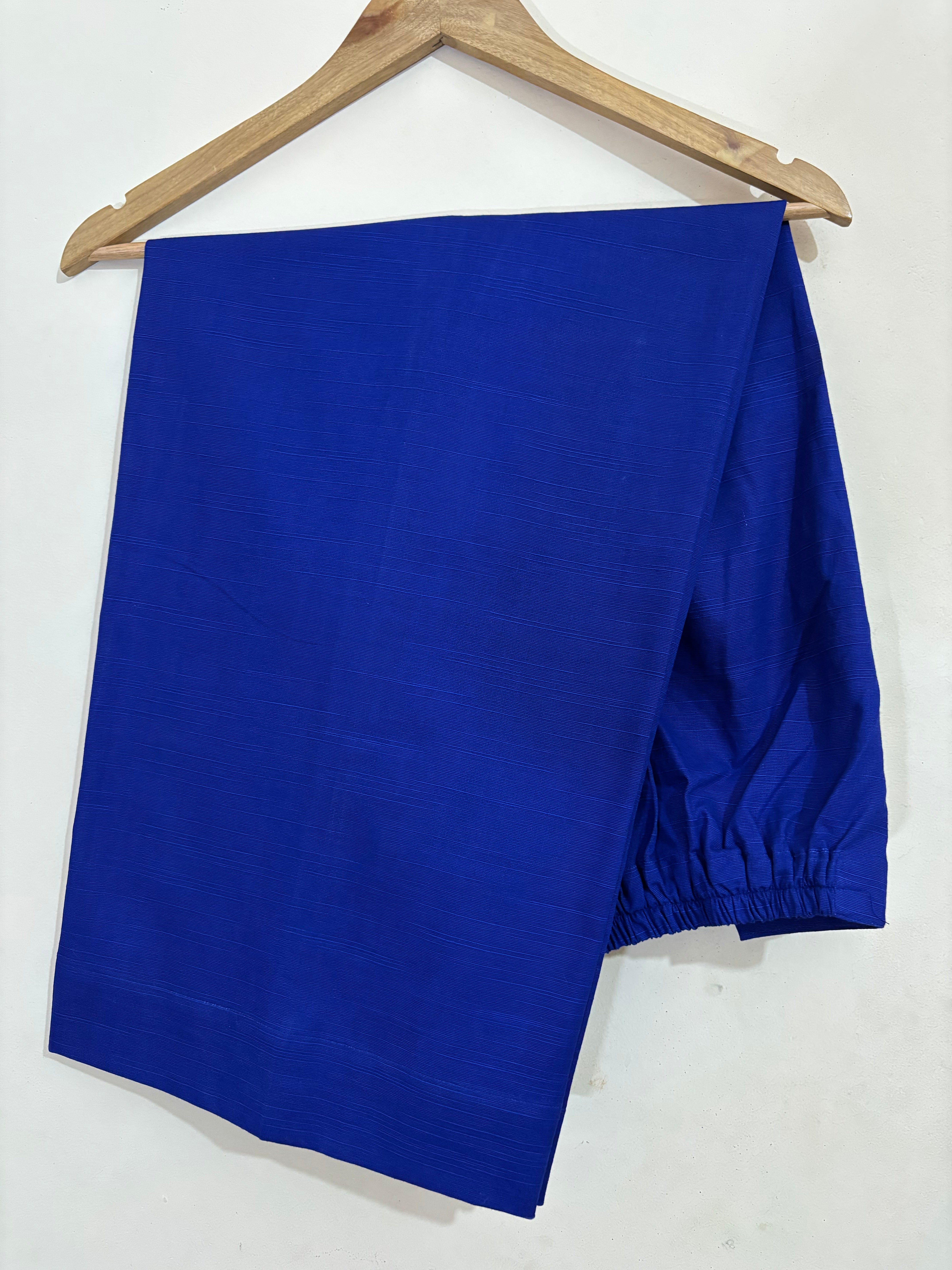 2 Pc - Stitched Khaddar Hand Embroidered Dress With Plazo