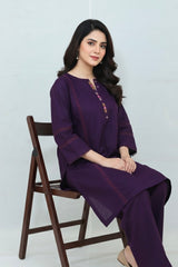 2p Khaddar Hand Embroidery Dress