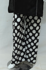 Black polka dot