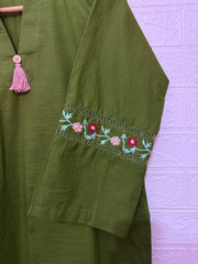 Embroidered Khaddar 2-Piece Dress