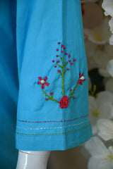 Sky blue emb