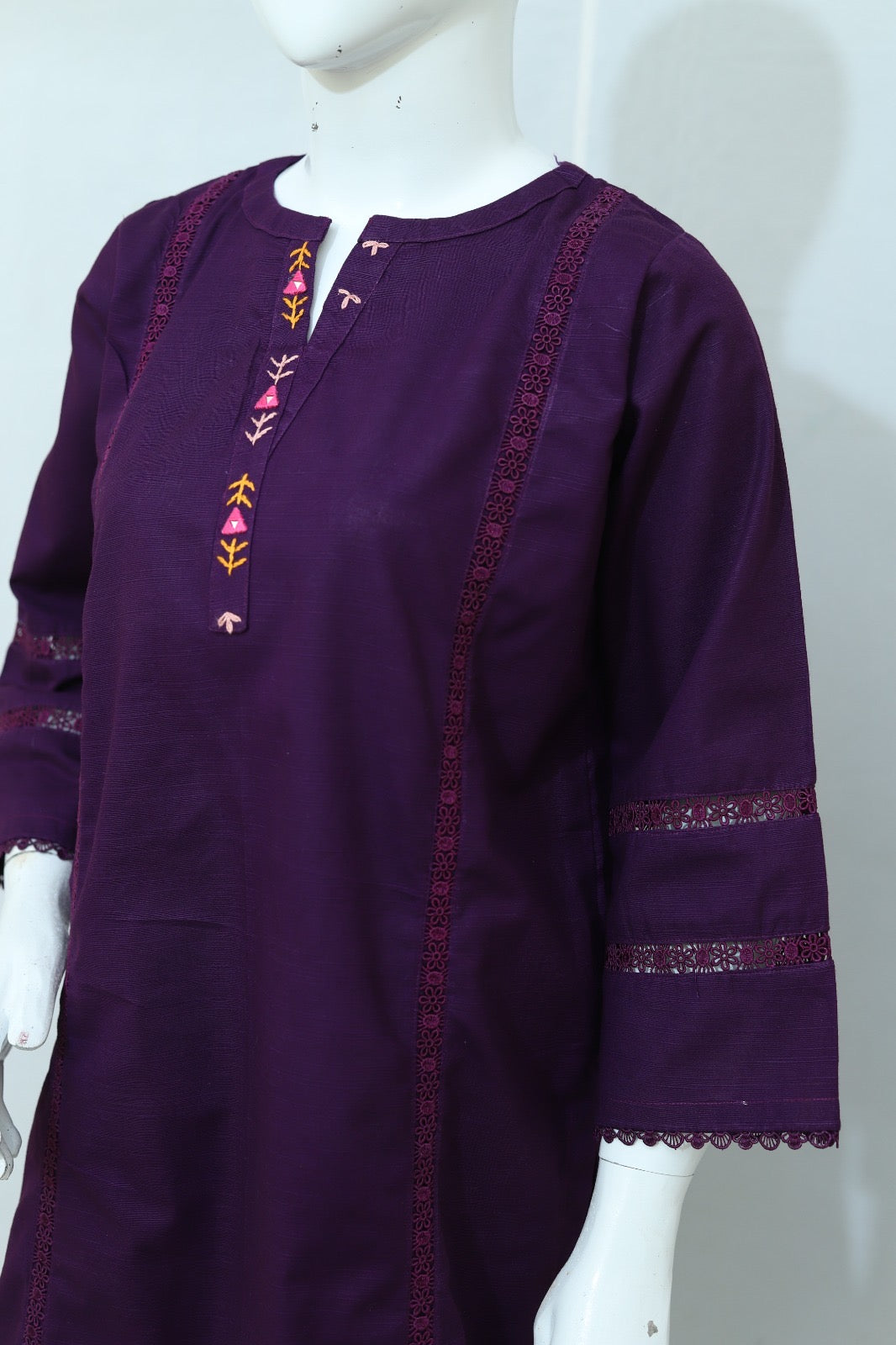 2p Khaddar Hand Embroidery Dress