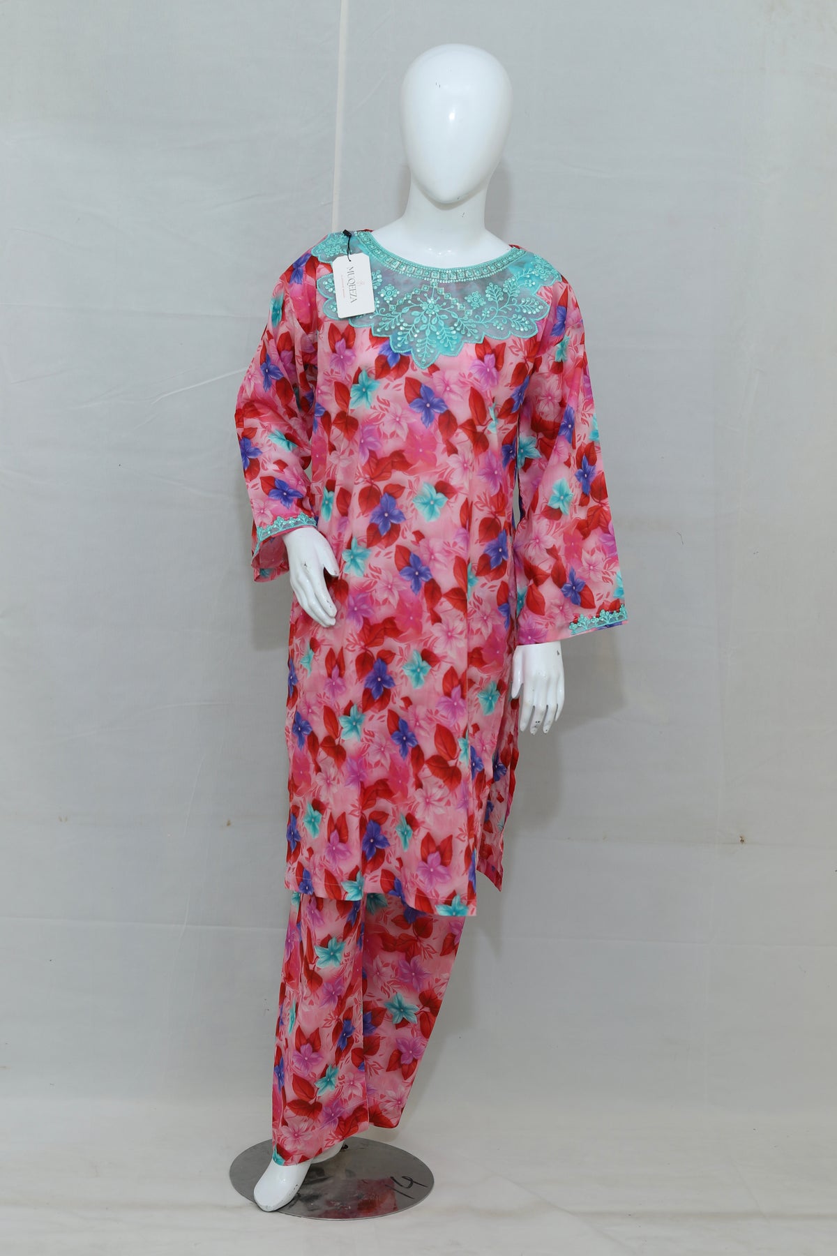 2-Piece Stitched Printed Lawn Dress