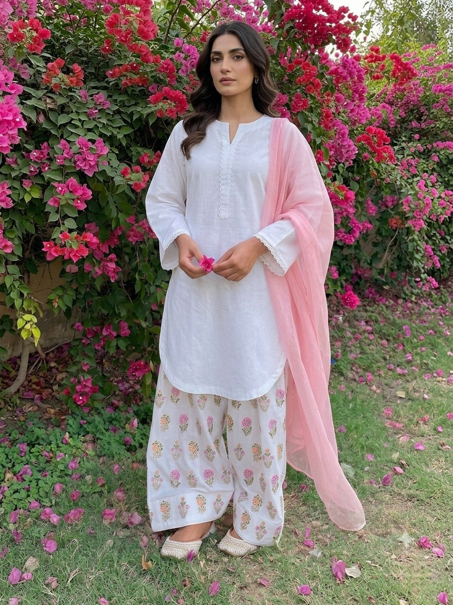 3pc embroidered farshi dress
