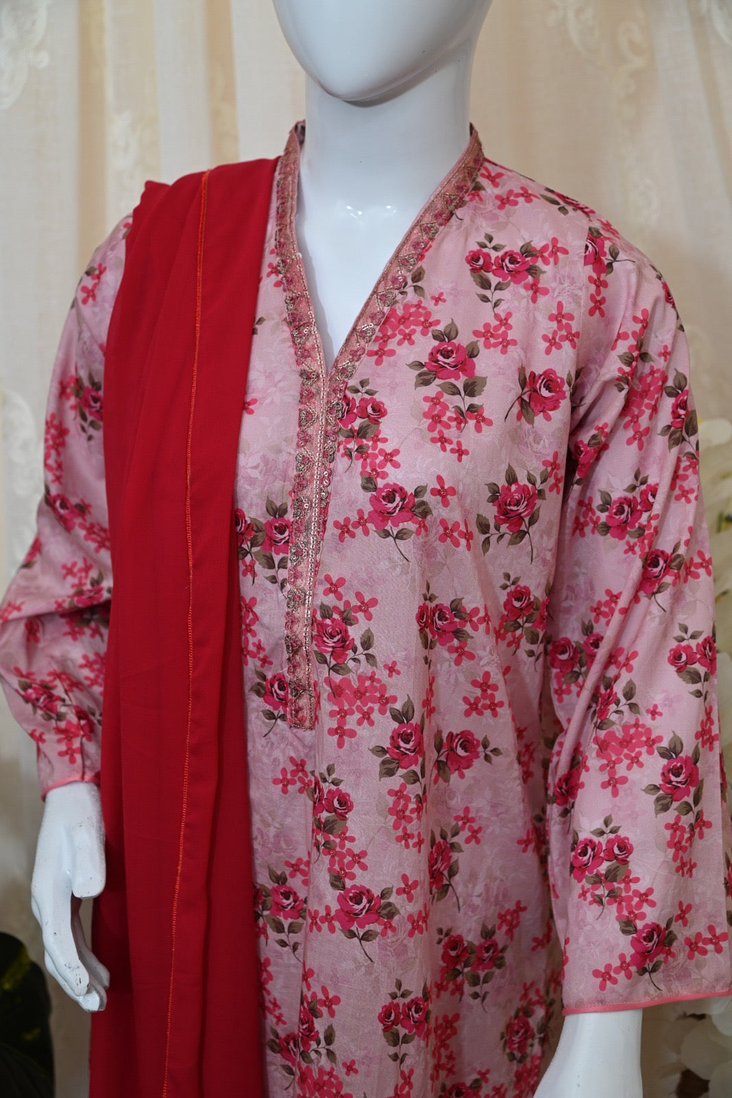 Pink printed