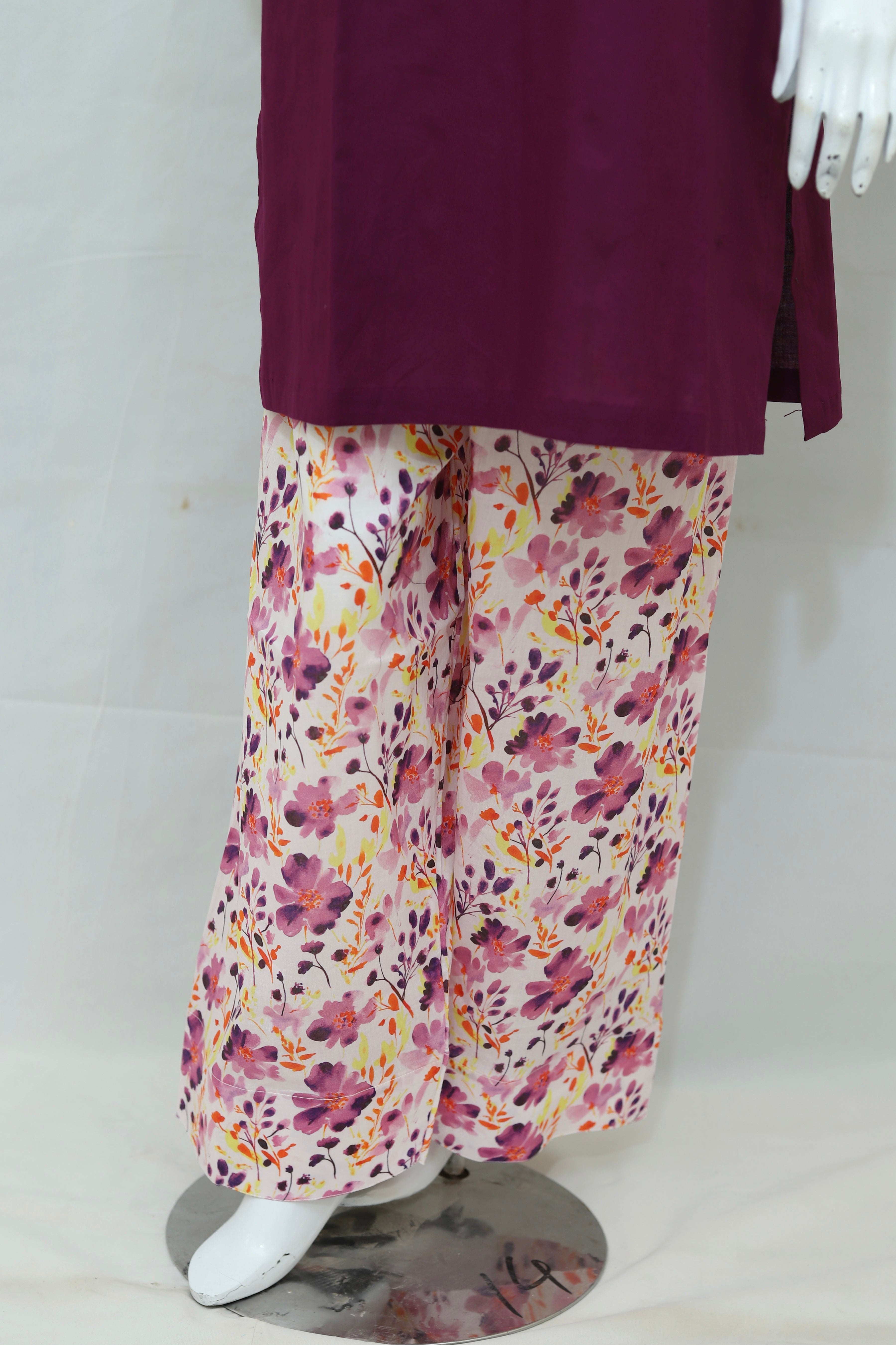 Purple printed