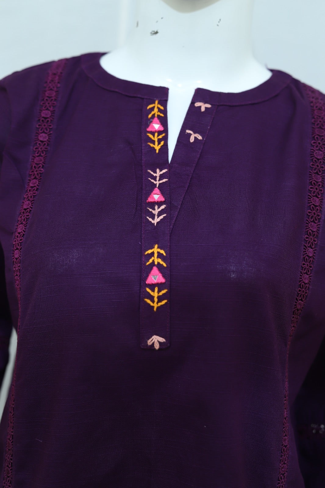 2p Khaddar Hand Embroidery Dress