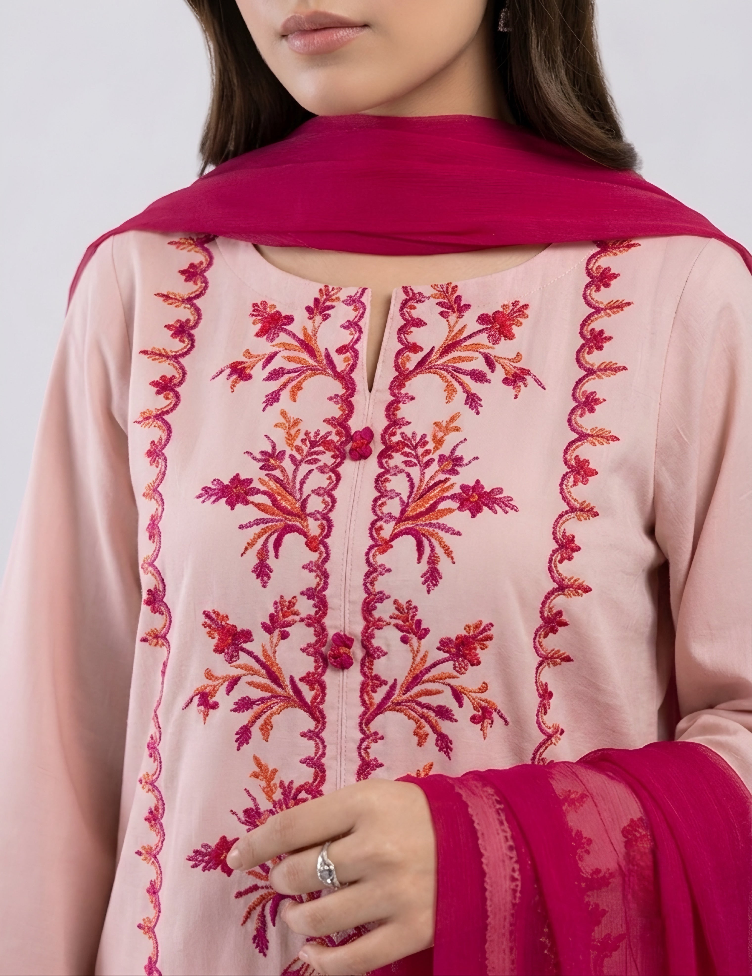 3pc Embroidered Dress - Limited Edition