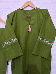 Embroidered Khaddar 2-Piece Dress