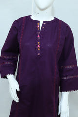 2p Khaddar Hand Embroidery Dress