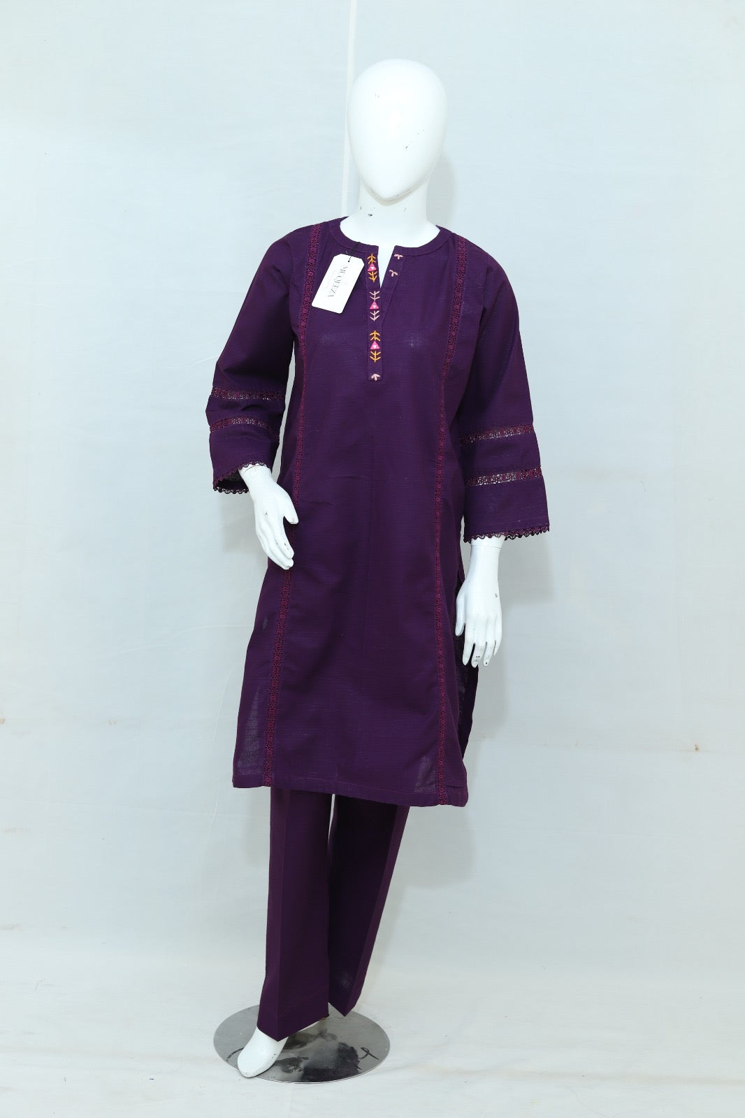 2p Khaddar Hand Embroidery Dress