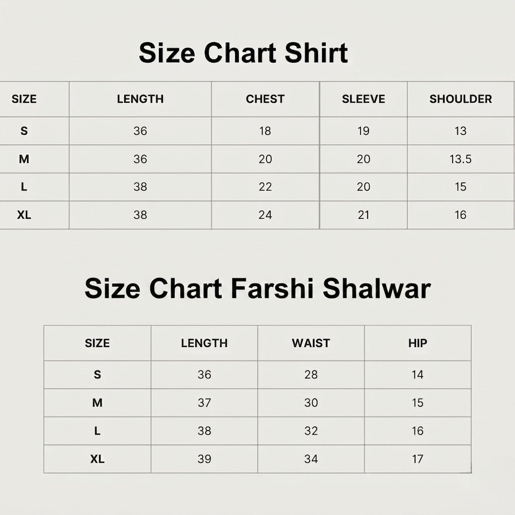 2pc Zinc Embroidered Farshi Set - Most Demanding