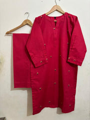 2pc Khaddar Hand Embroidery Dress