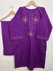 2pc Cotton Lawn Hand Embroidery Dress