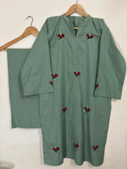 2pc Cotton Lawn Hand Embroidery Dress