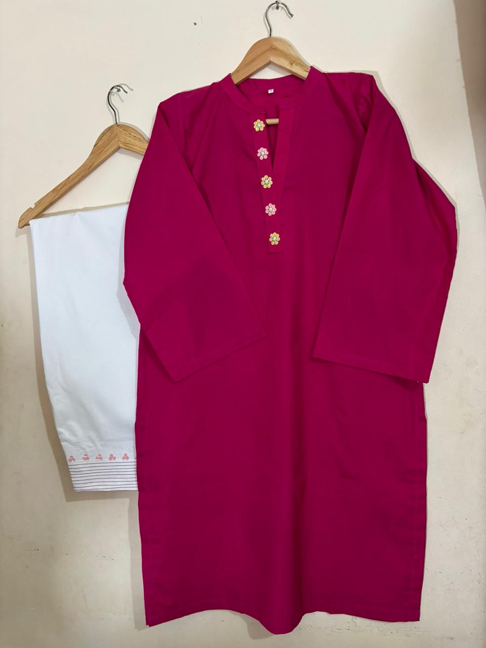 2pc Pink Hand Work