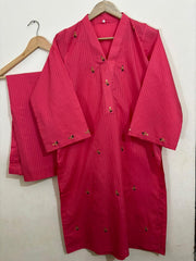 2pc Cotton Lawn Hand Embroidery Dress