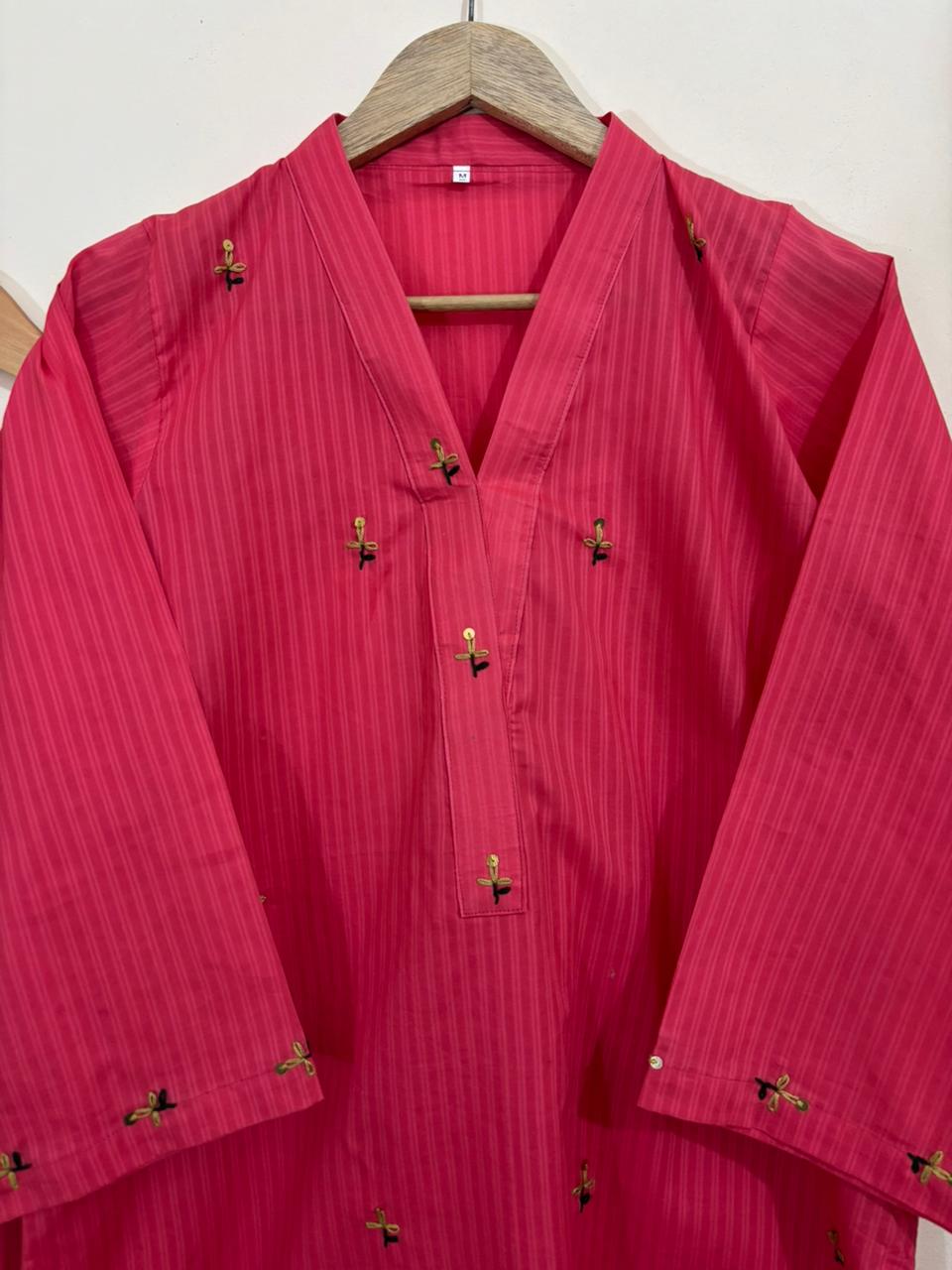 2pc Cotton Lawn Hand Embroidery Dress