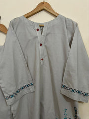 2pc Cotton Lawn Hand Embroidery Dress