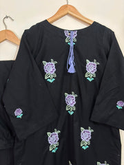 Black Bunch Embroidered ( 2pc/3pc )