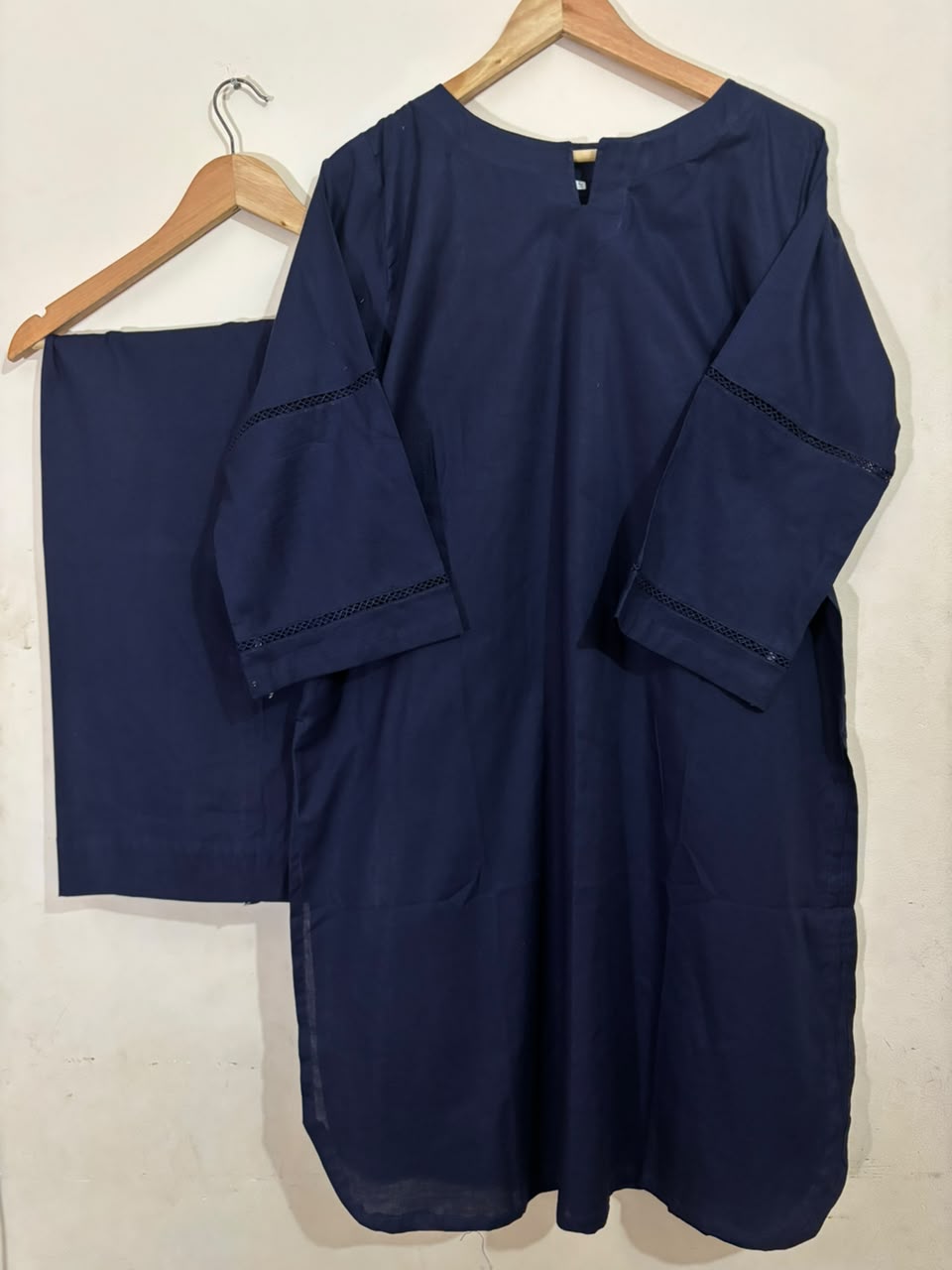 Royal Blue Solid With Plazo